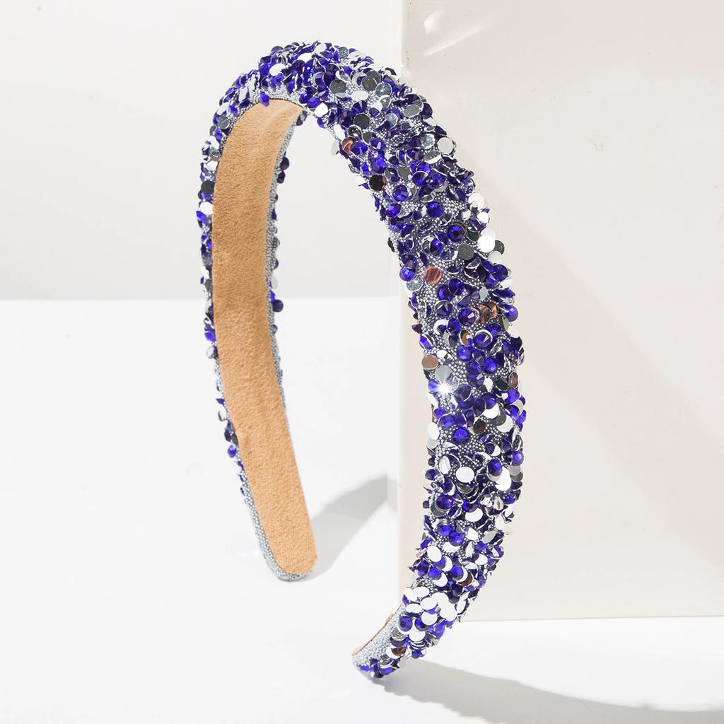 Rhinestone-encrusted Thin-edged Headband for Women, Fashionable, Sophisticated, Light Luxury, Fresh, Sweet, and Versatile Hair Accessory.