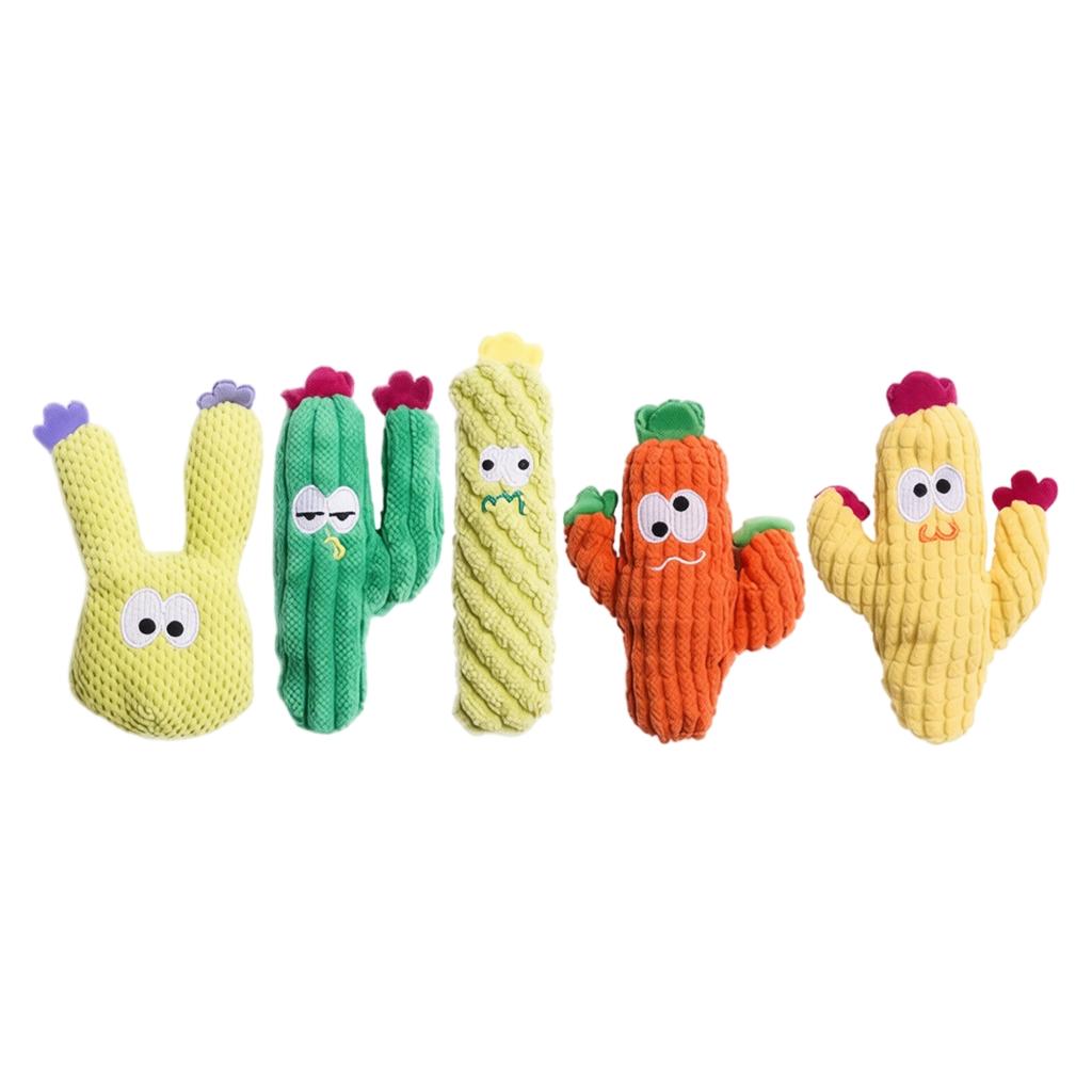 5pc Catnip Cat Toys Set Plush Chew Toys for Cats Soft Durable Pet Toys for Cats Interactive Play and Teeth Cleaning