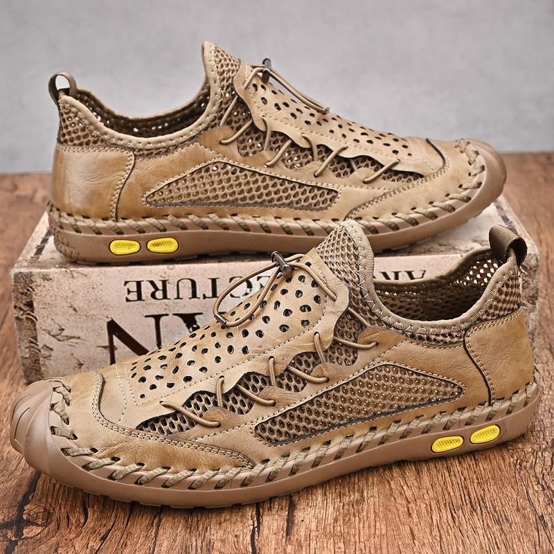 Summer Breathable Outdoor Casual Shoes Men Loafers Antiskid Slip On Walking Shoes Moccasins Man Shoes