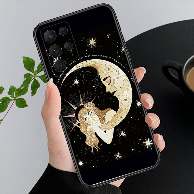 

Phone Case for Samsung Galaxy A52S A21S A33 A23 A35 A55 A14 A32 A52 A53 A54 A51 A71 A15 Witches Moon Tarot Goddess A21S