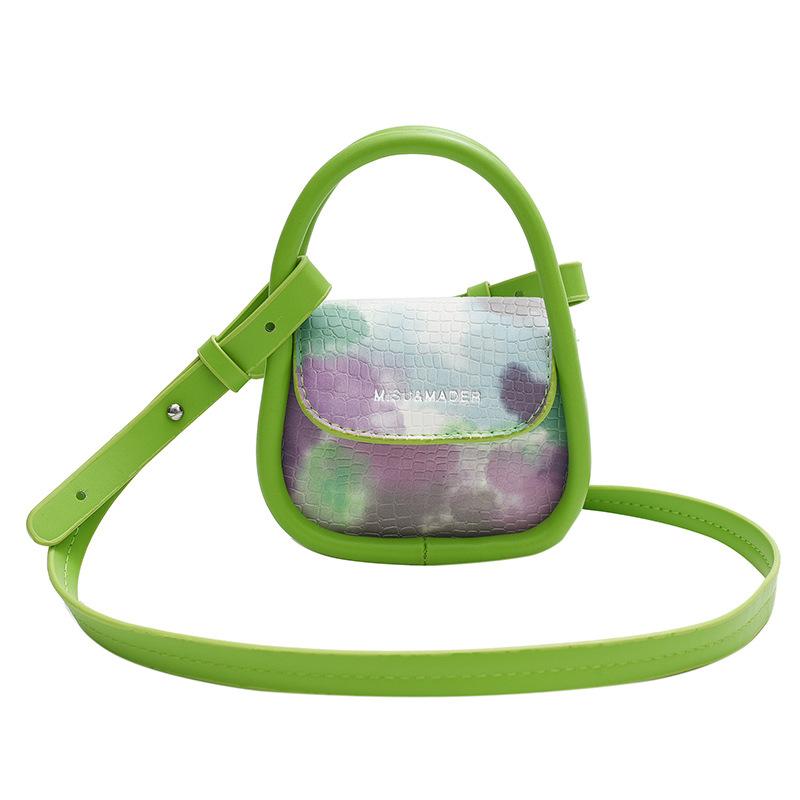 Printed trend personalized daily commute handbag bag simple shoulder bag messenger bag zipper women's bag