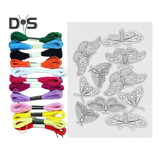 

Липкий водорастворимый стабилизатор для вышивки Stick And Stitch Бумага для вышивки с цветочными узорами Печатный бумажный стабилизатор для любителей ручного шитья B