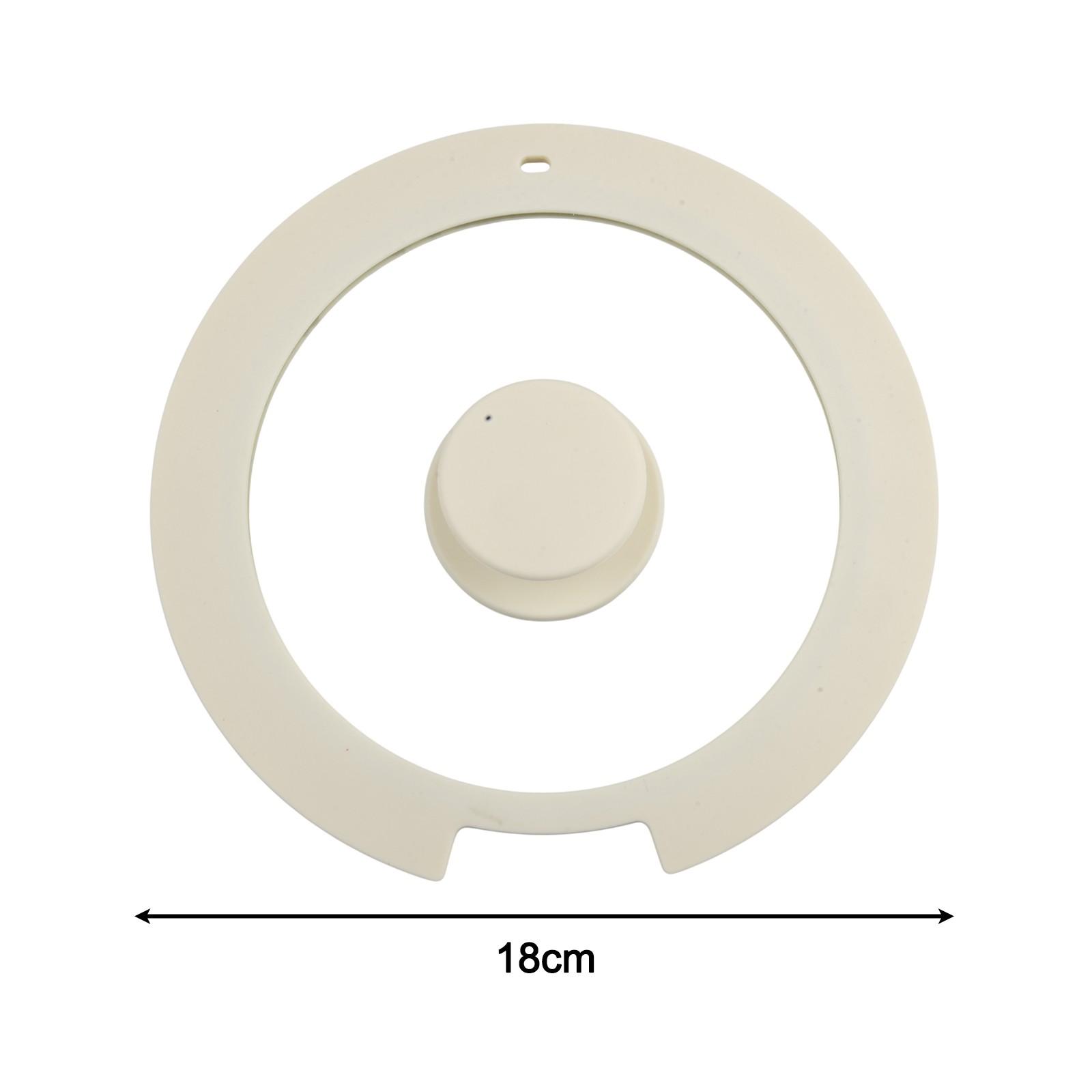 

Гладкие черно-белые силиконовые крышки, доступные в диапазоне размеров от 18 см до 26 см