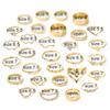 Silver/Gold Color Rings Set Elegant Stacking Geometric Finger Rings Jewelry for Women Daily Outfits Party Accessories