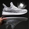 Men Sneakers Fly Woven Breathable Shoes  Casual Sports Shoes Lightweight Running Shoes