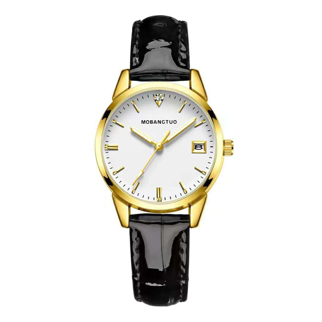Fashion Temperament Women S Watch Pointer Type Luminous Belt Calendar Quartz Waterproof Belt Watch