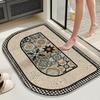 Non-slip Bathroom Absorbent Floor Mat for Toilet and Entryway