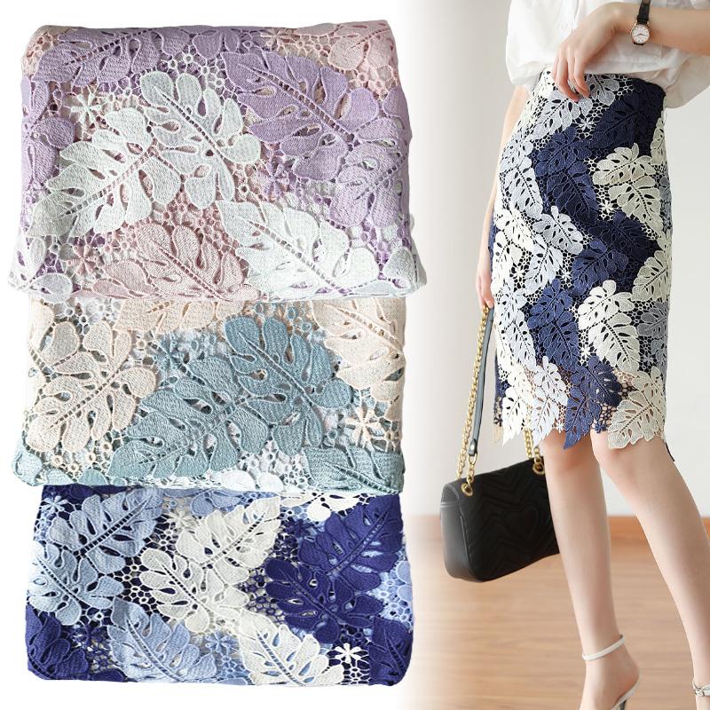 Vysoce kvalitní elegantní duté krajkové umělecké látky pro DIY šití letních šatů, sukně, oděvu, pozadí, dekorace, umělecká designérská látka