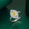 BELLA BOX Leaf Opening Resizable Rings For Women Zircon Engagement Party Fine Jewelry Gift