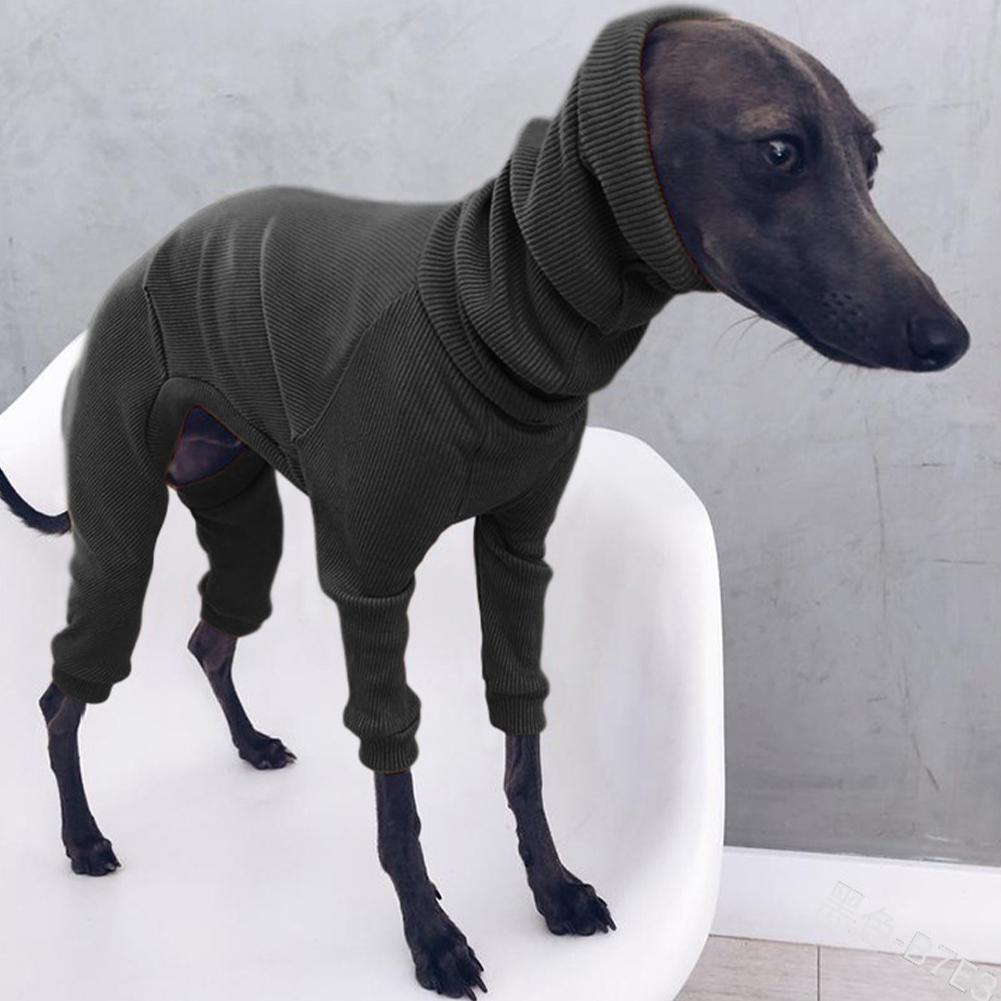 Autum Greyhound Dog Clothes Thin High-neck Four-legged Clothes Solid Color Stretch Comfortable Dog Clothes Italian Greyhound
