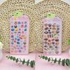 New 3D Relief Stickers Cartoon Animals Food Creative Cute Aesthetic Stickers DIY Phone Case Journal Fun Fashion Decoration Stick