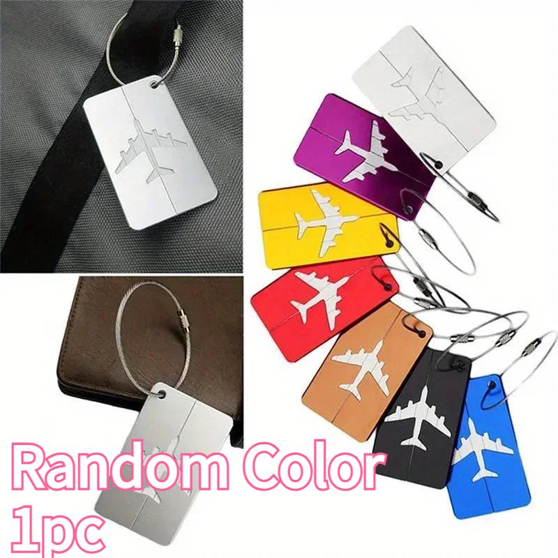 1-Piece New Design Luggage Tag - Cute Rubber & Aluminum ID Tag for Bags, Ideal Christmas Gift