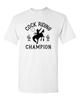 Unisex Ringer Tee T-shirt White 100% Cotton Novelty C*CK Riding Chapmion Rodeo Unisex T-Shirt