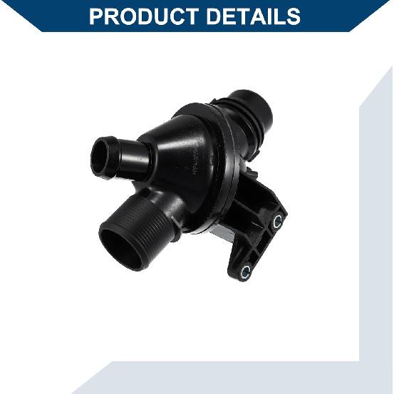 11538648791, 11538635689, 11537633476, 11537588257 Thermostat Housing Assembly for BMW 528i 2012-2016 / Car/Plastic Metal / 1 Pcs Black