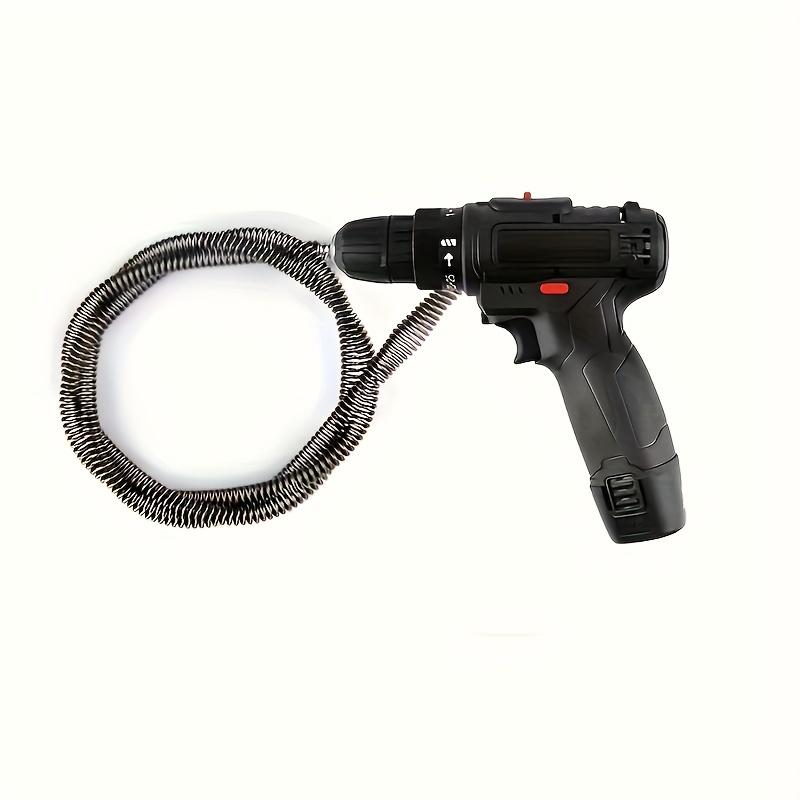 Special Dredging Spring for 2m Electric Drill Non-detachable Integrated Head Dredge Toilet In Kitchen and Bathroom.