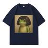 Lustiger Frosch Grafikdruck Y2K T-Shirts Unisex Sommer Gothic Pop Lässige Mode Oberteile Unisex Harajuku Kurzarm-T-Shirts Jugendliche
