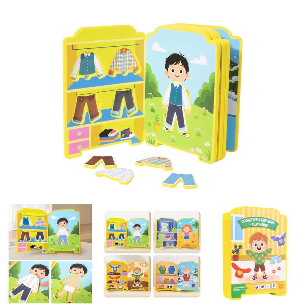 Educational Puzzle Dress Up Toy With Eva Material For Early Learning And Quiet Book Fun