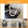 Stylish Urban Chic Plaid Pattern Woolen Crossbody Bag For Women In Black Or White