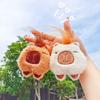 Adorable Capybara Plush Keychain with Squeaky Sound for Bags and Keys Squeaky Animal Keyring Ornament Phone Decoration