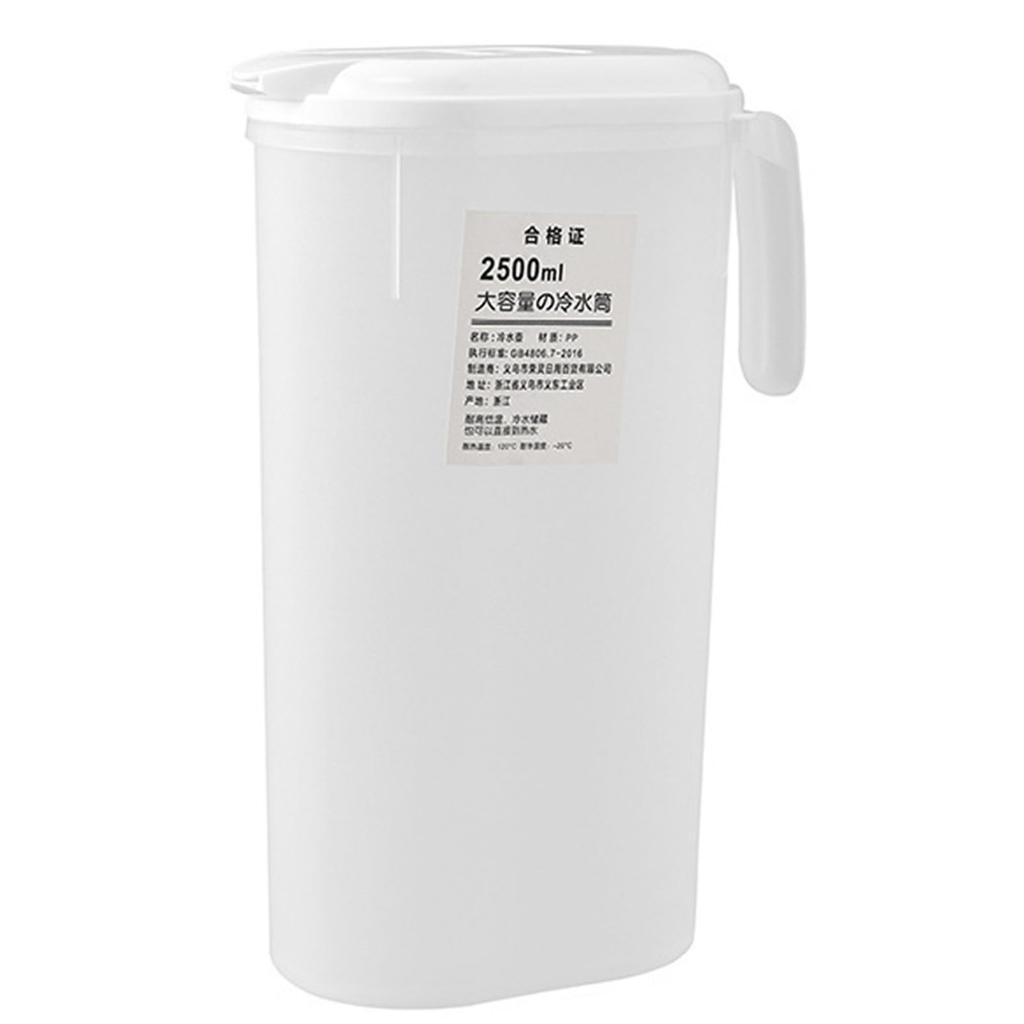 Fridge Door Water Pitcher 2500ML Large Capacity Refrigerator Water Pitcher with Lid for Picnics