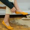 5 Pairs of Slim Fit Women's Socks (Mustard) Face Socks
