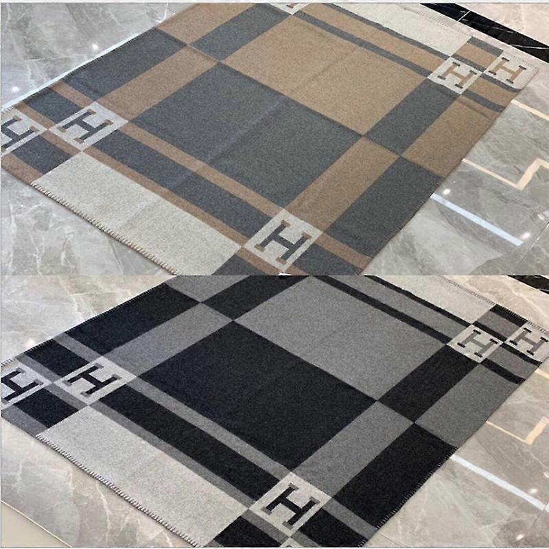 H Shawl Wool Air Conditioning Blanket Cashmere Blanket Warm