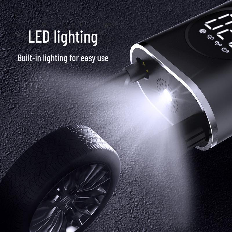 Portable Wireless Electric Car Air Pump with Lighting