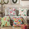 Christmas Cute Throw Pillow Covers Pattern Cushion Cover Suitable for Sofa Bedroom Car Pillow Cover