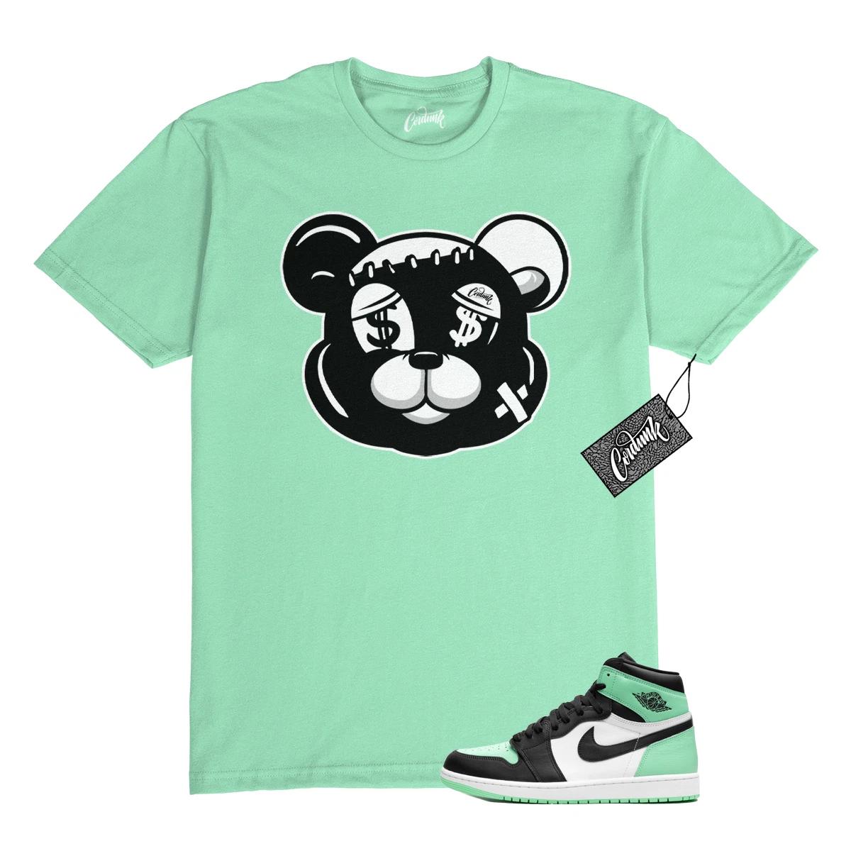 1 Green Glow Mint White Black High T Shirt Match STITCH 2XL