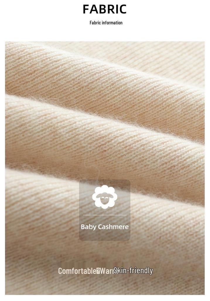 Women's High Neck Cashmere Sweater: Warm Wool, Solid Color, Perfect for Autumn and Winter.