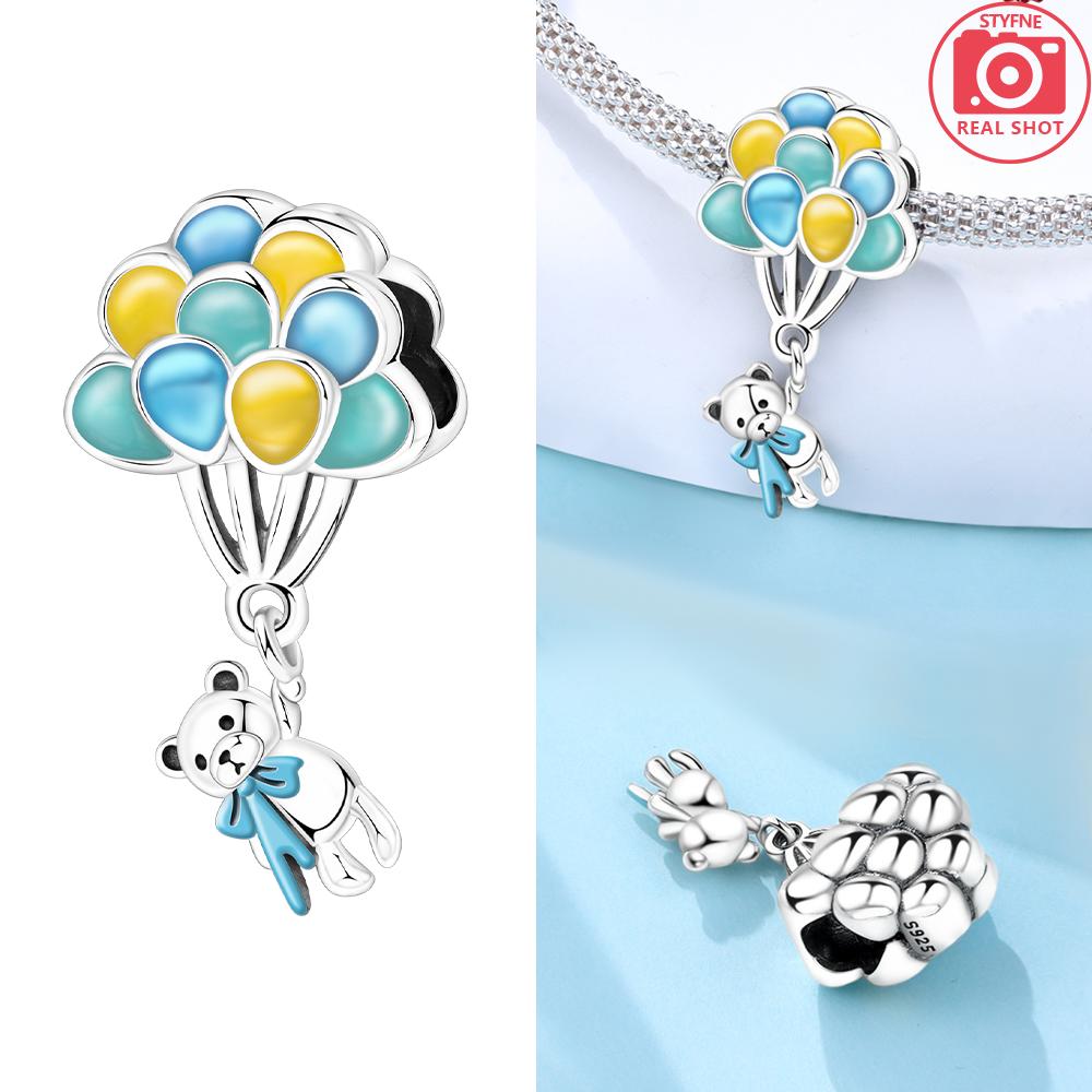 925 Silber Rosa Zirkon Liebesperlen Anhänger Passend für Armband Damen Schmuck DIY Geschenk Zarte Accessoires Jahrestag Geschenk