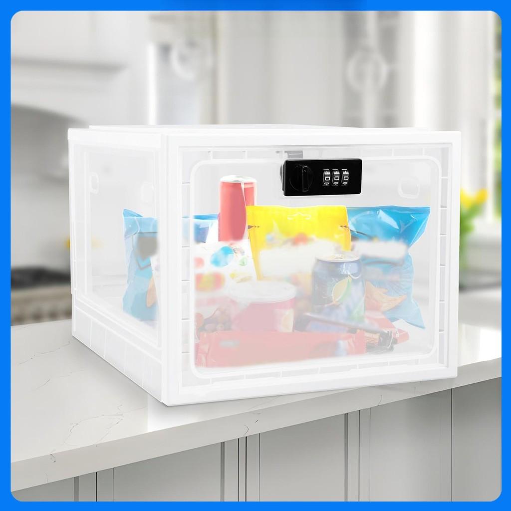 36 галлона Большая емкость Портативный запирающийся ящик с кодовым замком Запираемый ящик для хранения Запираемый контейнер для хранения прозрачный 3290₽