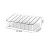 Plastic Compartment Holder Transparent Makeup Holder New Storage Rack  Desk Organizer