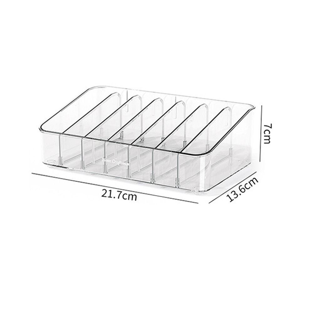Plastic Compartment Holder Transparent Makeup Holder New Storage Rack Desk Organizer