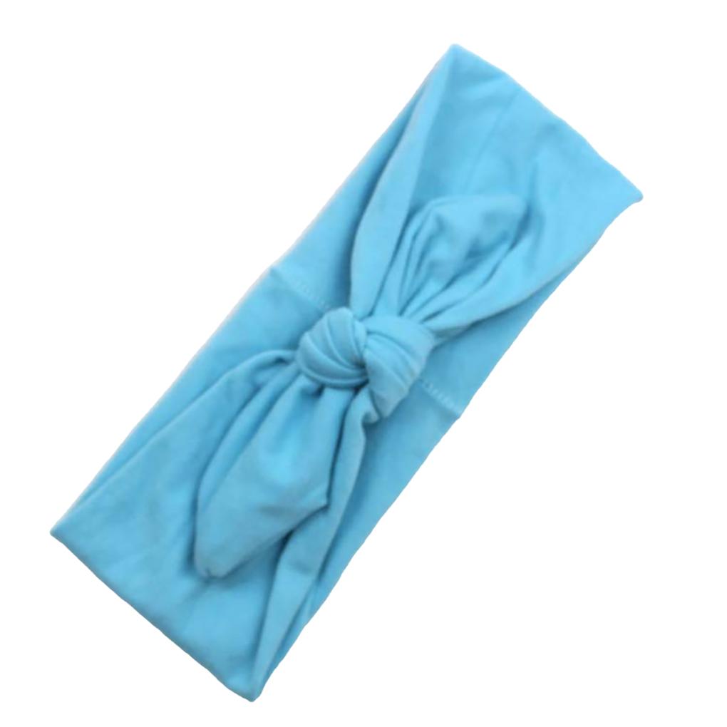 Headband Solid Bow Knot Softness Knotted Ears Ornaments Elastic Styling Hair Accessories Headwear for Makeup Yoga Gym Running