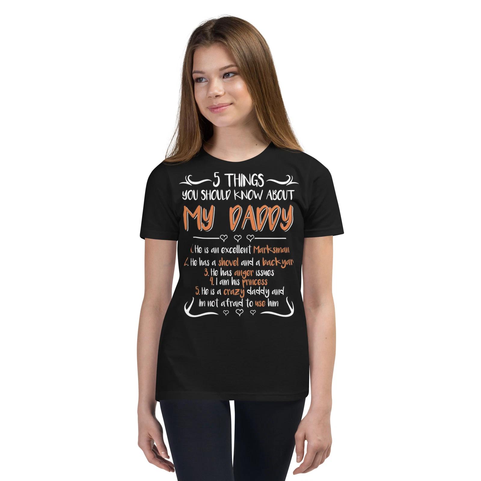 5 things you should know about my Dad funny Youth Short Sleeve T-Shirt S