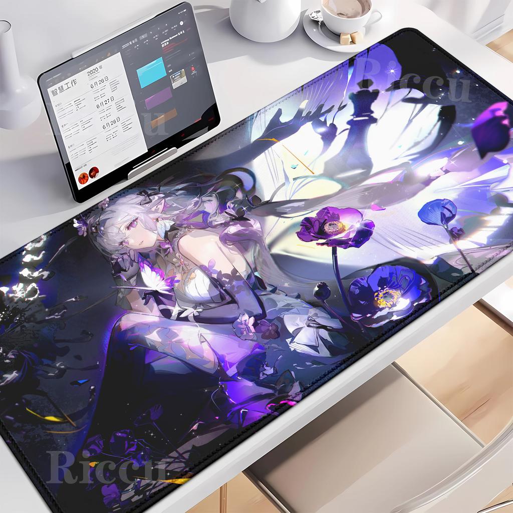 Honkai Star Rail Castorice Anime Large Gaming Mousepad Gamer Printing Mouse Pad Kawaii girl Keyboard Rubber Table Carpet DeskMat