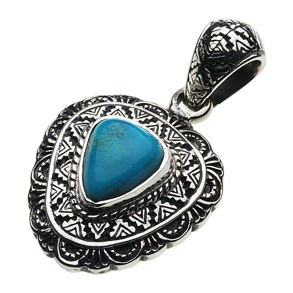 

Подвеска Hopi Native Blue Turquoise Silver p0601 [Cenote] [925 Accessories]