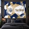 Personalized Tapestry Wall Hanging FC Zürich Pattern Art Background Cloth