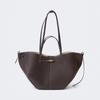 Nouveau Sac Cabas Marron Foncé Motif Litchi pour Femme Grande Capacité Sac d'Épaule pour Trajet Sac à Main Léger Coque
