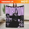 Customize High-Quality Horizon Band Flannel Blanket | Contemporary Style, Suitable For Sofa, Bed, Tatami, All Seasons, Soft And