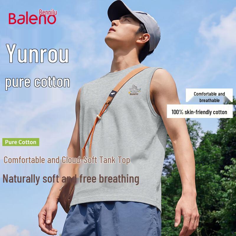 Baleno Men s Heavyweight Cotton Tank Top M