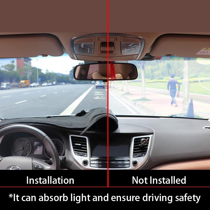 Sunshade Dashmat Accessories 2014 2015 2016 for Nissan Sentra B17 2013~2019 Pulsar Sylphy Anti-Slip Mat Dashboard Cover Pad