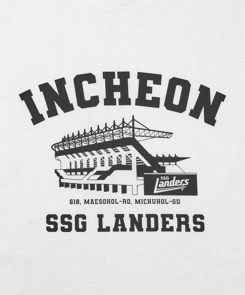 Hangugyaguwiwonhoe Mss X Kbo Ballpark Short Sleeve T-Shirt White [Incheon Ssg Landers]