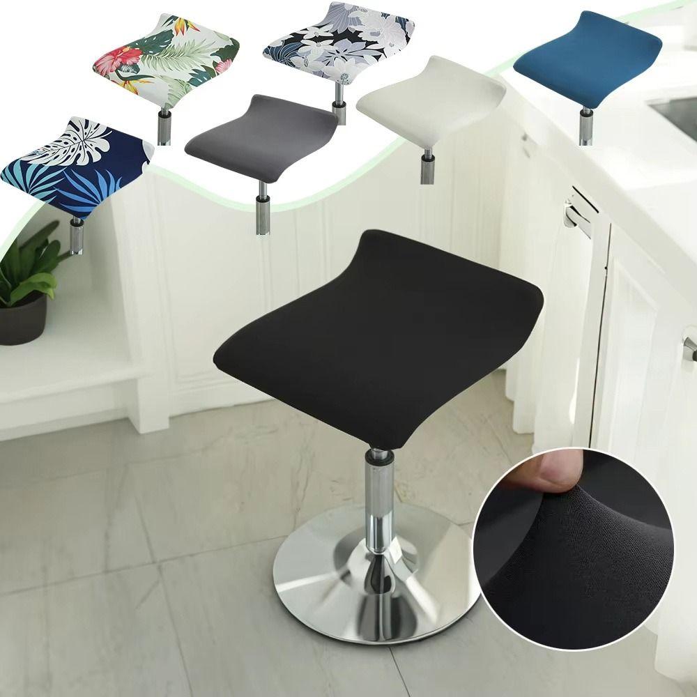 Elastic Cashier Chair Cover All-in-one Dustproof Office Swivel Chair Cover Square Chair Cover for Cashier Rotating Swivel Stool
