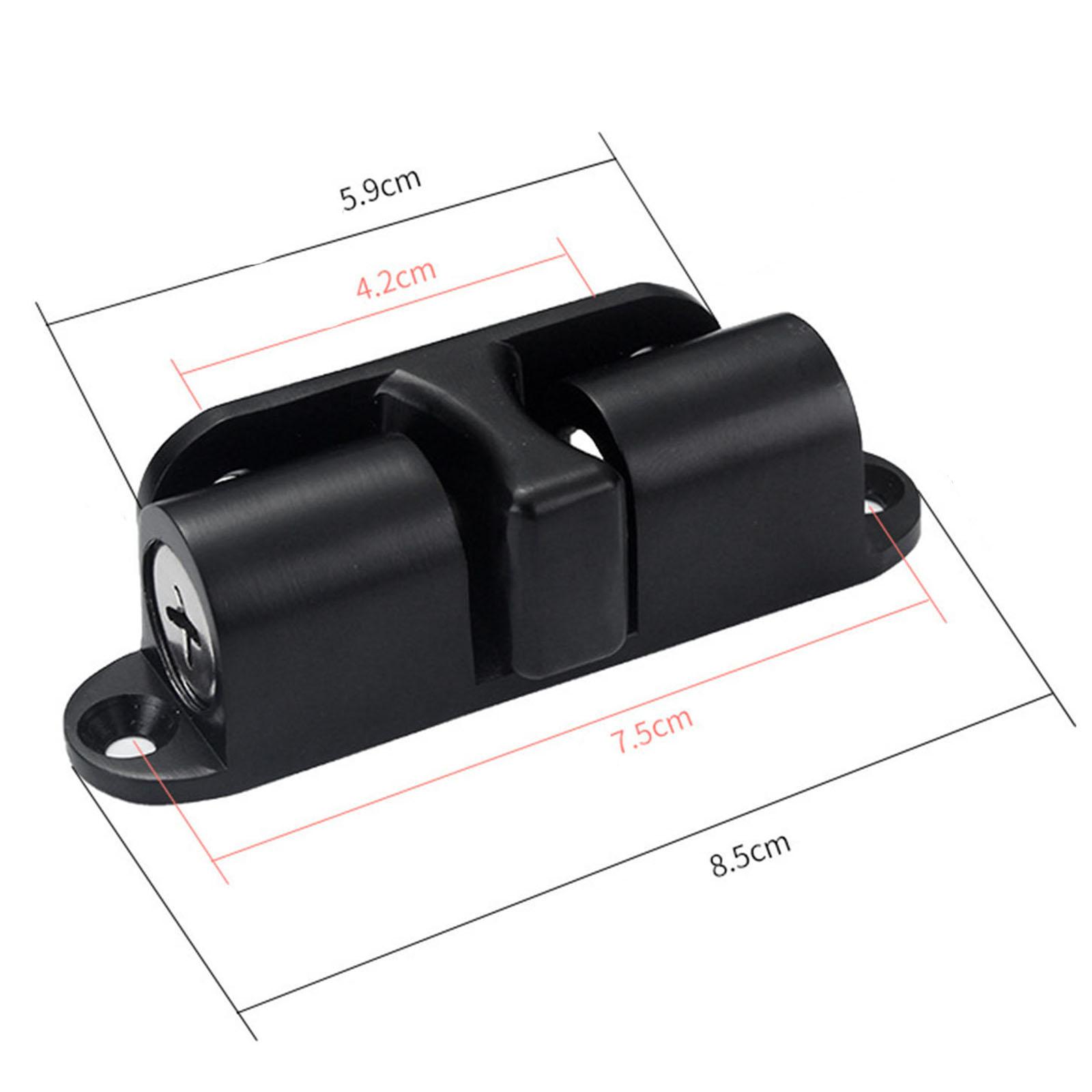 

Ground Suction Door Suction 1Pcs Automatic Household Invisible Door Silent Standard Type Touch Buckle Zinc Alloy чорний