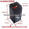 Universal 4V Battery for Electronic Scales - Free Shipping - Compatible with Household & Commercial 4Ah, 4.5Ah, 5Ah Models