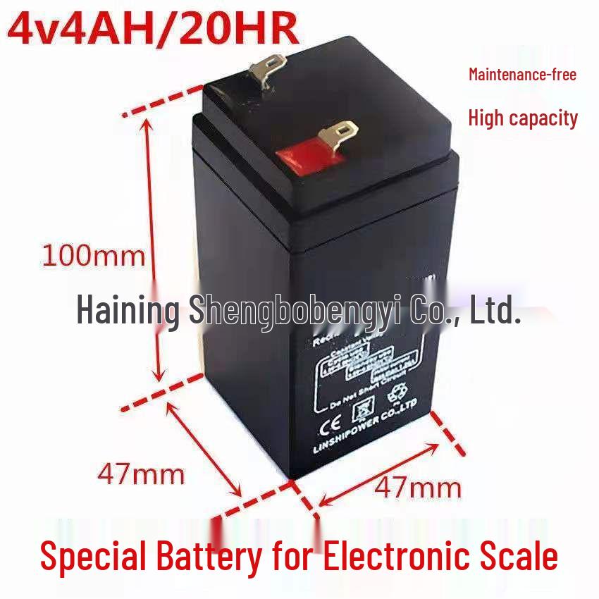 Universal 4V Battery for Electronic Scales - Free Shipping - Compatible with Household & Commercial 4Ah, 4.5Ah, 5Ah Models