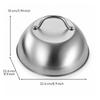 BBQ Dome Cover Stainless Steel Griddle with Handle Brushed Grill Lid for Backyard Cooks,