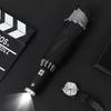 Flashlight Reverse Umbrella, Fully Automatic Umbrella, Reflective Business Umbrella, Black Rubber Anti-Sun Umbrella, Sunshade Umbrella